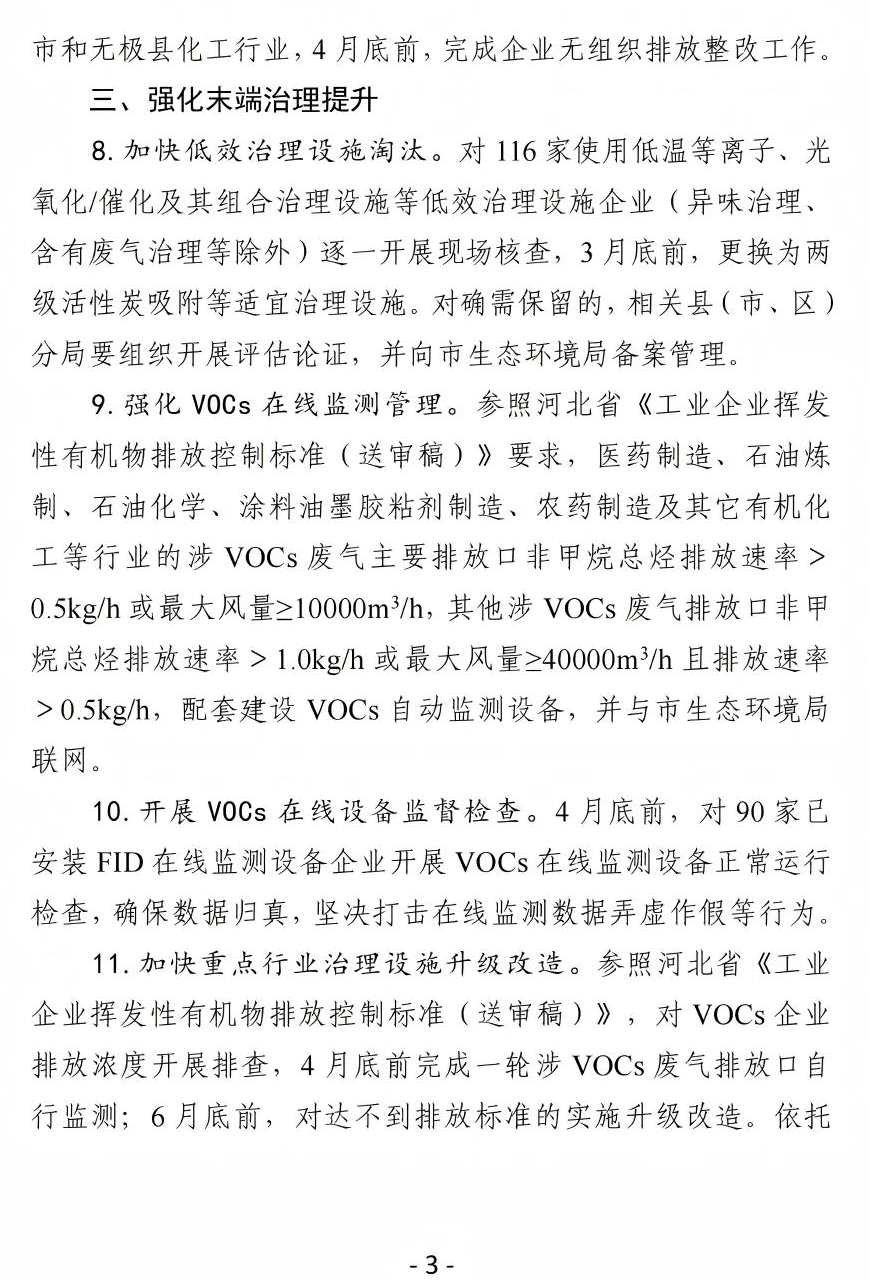 《石家莊市2025年揮發性有機物治理工作實施方案》(圖4)